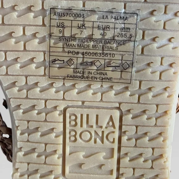 Billabong La‎ Palma Beach Mules in brown or "Desert Daze" color Size 9 - Picture 4 of 8